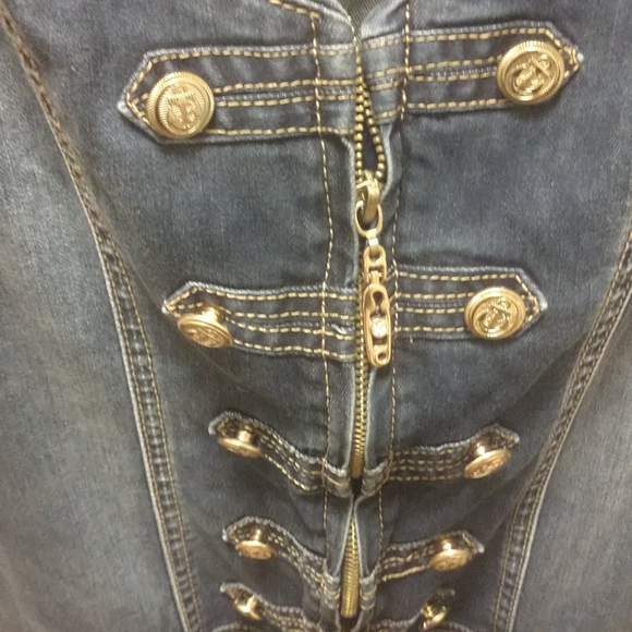 Denim stretch jumpsuit - Picture 9 of 10